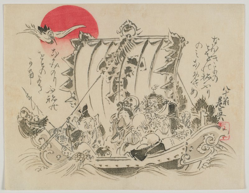 Shibata Zeshin - Seven Gods of